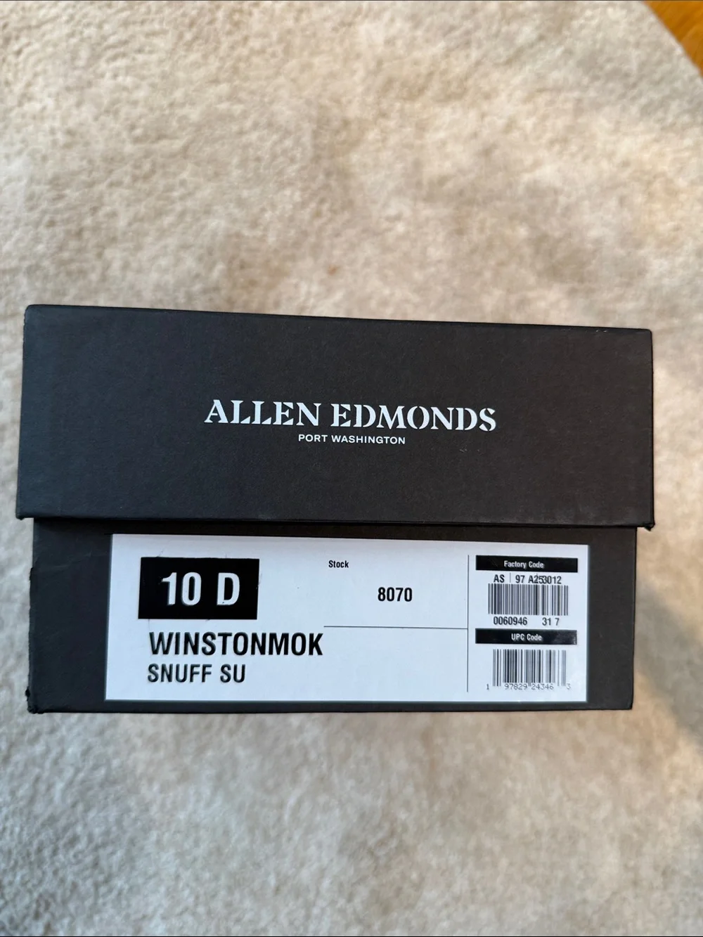Allen Edmonds Winstonmok Wingtip Derby Shoes in Snuff Suede